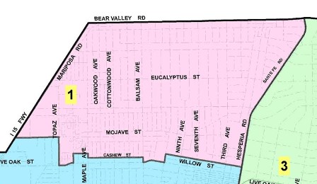 Hesperia District 1 Map